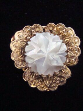 Vintage Freirich Gold tone Brooch Pin